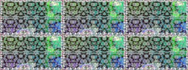 Raster illüstrasyonu. Küçük çiçekteki sevimli çiçek deseni. Gri renkli çiçekler.