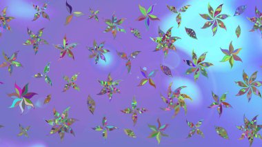 Elle çizilmiş sonbahar çiçeği deseni. Tekstil ve kapak tasarımı için mükemmel. Renkli menekşe çizim deseni. Doodle tarzı. Mor renkte çiçekler.