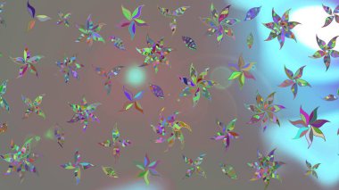 Organik elementler. Raster deseni. Suluboya etkisi. Botanik çizim deseni.