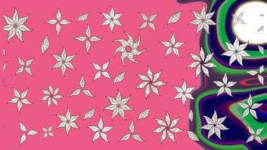 Pembe ve nötr renklerde çiçekler. Elle boyanmış suluboya resim çizimi çiçekler ve bitkiler.