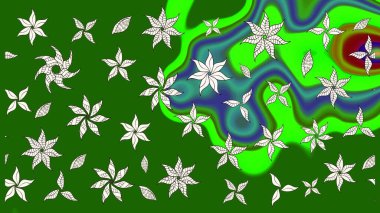 Çiçekli bahar çiçekleri. Küçük çiçekte güzel bir desen. Motley illüstrasyonu. Moda baskıları için zarif bir şablon. Küçük renkli çiçekler..