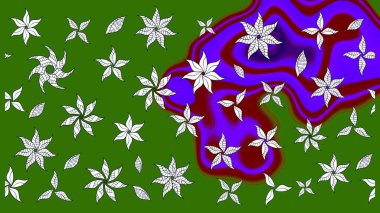 Özgürlük stili Millefleur 'lar. Tekstil, duvar kâğıdı, kapaklar, yüzey, baskı, hediye paketi, hatıra defteri, dekupaj. Küçük yabani çiçeklerdeki halk modelini çiz. Taşralı şıklığı.