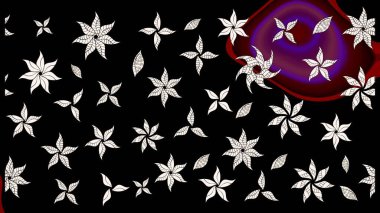 Siyah ve nötr renklerde çiçekler. Çiçekli eskiz çizimi. Renkli Yaz Temalı eskiz kalıbı. Düz Çiçek Elementleri Tasarımı.