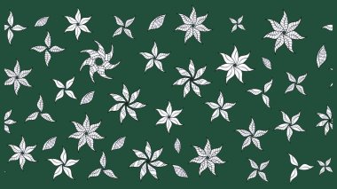 Parmak izi, kumaş, duvar kâğıdı, tekstil için raster dokusu. Renkli grunge soyut arka planda yakut yeşil ve nötr çiçeklerle gelişir. Nakış desenli çiçek deseni..