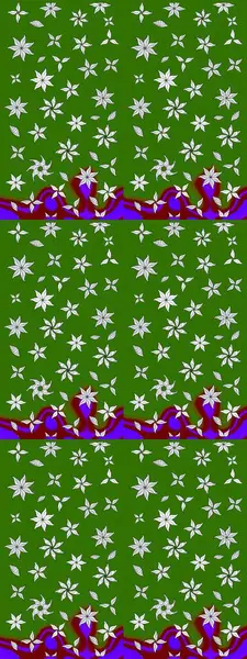 Parlak çiçekli yeşil renkler üzerine soyut çizim deseni. Küçük çiçekte hoş bir çiçek deseni var. Çiçek elementli zarif raster dokusu..