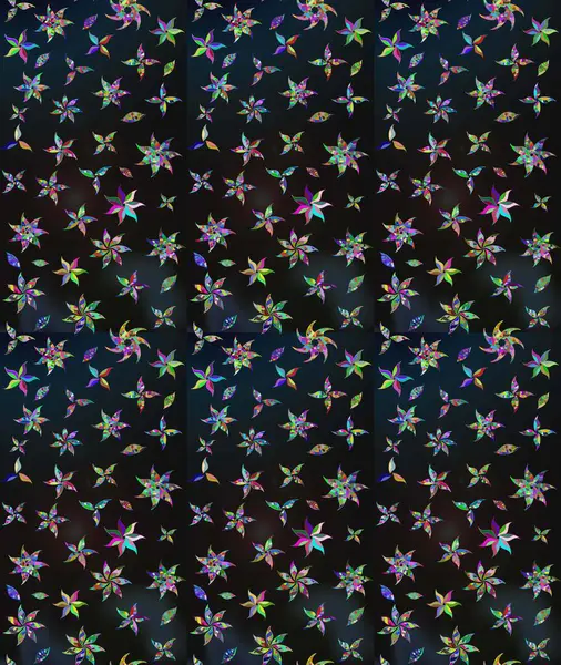 Renkli Bahar Teması eskiz kalıbı. Raster illüstrasyonundaki çiçek desenli çizim. Düz Çiçek Elementleri Tasarımı. Gri renkli çiçekler.