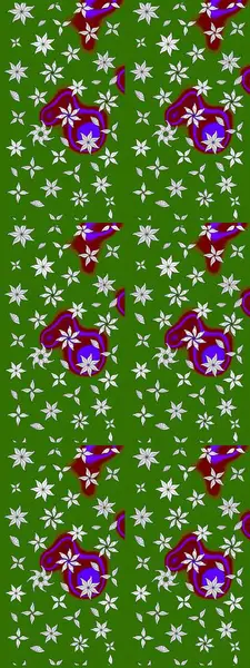 Parlak renkli çiçekleri ve yeşil ve nötr renklerde yaprakları olan harika bir çiçek deseni. Modern çiçek arkaplanı. Moda baskıları için zarif bir şablon. Halk stili.