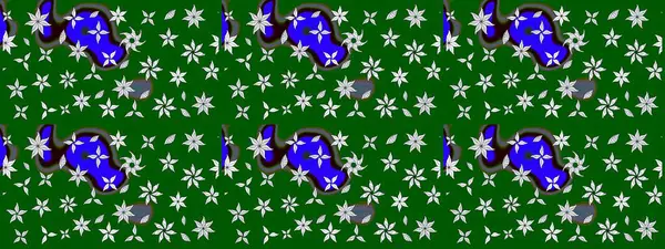 Nazik, narin çiçek arkaplanı. Yeşil renkli çiçekler. Raster çiçek desenli ve çiçekli..