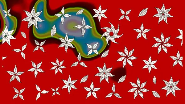 Güzel suluboya yaz çiçekleri deseni..