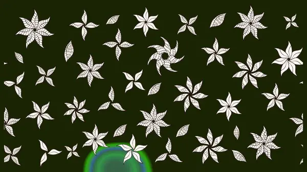 Gri ve nötr renkte çiçekler. Renkli Bahar Teması çizim şablonu. Düz Çiçek Elementleri Tasarım Raster illüstrasyonu. Çiçekli çiçek deseni, suluboya..