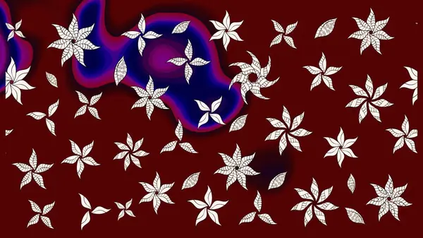 Güzel kumaş deseni. Çiçek desenli çizim. Asya tekstil tarzında. Raster illüstrasyonu. Renkli Bahar Teması eskiz kalıbı. Düz Çiçek Elementleri Tasarımı.