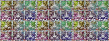 Halk tarzı. Moda baskıları için zarif bir şablon. Rengarenk çiçekleri ve doğal renklerde yaprakları olan harika, pürüzsüz çiçek deseni. Modern çiçek arkaplanı.