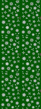 Çizgi çizimi kalıbı. Şirin çiçekler. Raster Moda kumaş deseni.