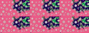 El çizimi. Suluboya çizimi. Çiçekli eskiz deseni. Pembe ve nötr renkte çiçekler.