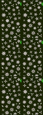 El çizimi çiçek çizimi deseni (fayans). Şirin çiçekli, desenli, gri ve nötr renklerde renkli eskiz deseni. Tekstil için suluboya çizim deseni.