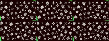 Raster illüstrasyonu. Raster deseni. Soyut çiçek çizim kalıbı arka planı. Siyah ve nötr renklerde. Küçük çiçekte sevimli çiçek deseni var..