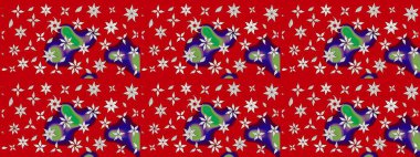 Klasik taslak çizimi. Raster çiçek izi. Çiçek kırmızısı ve nötr çizim deseni.