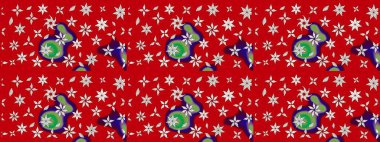 Raster illüstrasyonundaki çiçek desenli çizim. Suluboya tarzında kırmızı ve nötr renkte çiçekler.