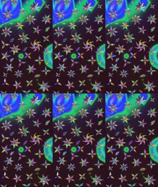 Kahverengi renkli çiçekler. Renkli Bahar Teması eskiz kalıbı. Düz Çiçek Elementleri Tasarım Raster illüstrasyonu. Çiçek eskiz kalıbı geçmişi.