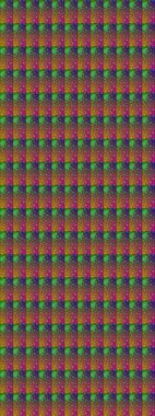 Süslü kumaş deseni. Renkli Bahar Teması eskiz kalıbı. Raster illüstrasyonundaki çiçek desenli çizim. Düz Çiçek Elementleri Tasarımı.