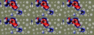 Eskiz arkaplan modeli. Vadinin yeşil renkli çiçekleri. Suluboya, elle çizilmiş. Raster - stok.