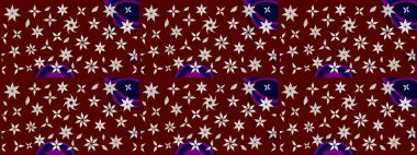 Küçük çiçekteki sevimli çiçek deseni. Raster illüstrasyonu. Çizim.