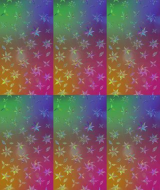 Küçük çiçekteki sevimli çiçek deseni. Kahverengi renkte çiçekler.