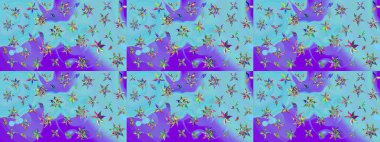 Çiçek deseni. Renkli Bahar Teması eskiz kalıbı. Düz Çiçek Elementleri Tasarımı. Raster çizimi. Güzel kumaş deseni..