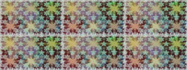 Tarafsız renklerde, altın elementlerle pürüzsüz bir desen. Şam tasarım için kusursuz desen.