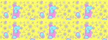 Kızılderili desenli desenli desenli şal deseni. Etnik Mandala süsü. Raster Henna dövme stili. Tekstil, tebrik kartı, boyama kitabı, telefon kılıfı baskısı için kullanılabilir.