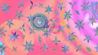 Anti-stres için soyut örnek sayfası. Pembe ve nötr renklerde. Raster illüstrasyonu.