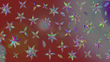 Raster - stok. Suluboya, elle çizilmiş. Eskiz arkaplan modeli. Vadinin çiçekleri kahverengi ve gri renklerde.