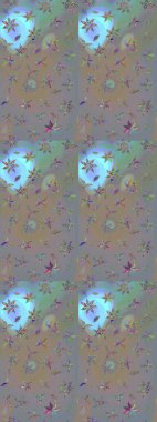 Doodle tarzı. Elle çizilmiş sonbahar çiçeği deseni. Tekstil ve kapak tasarımı için mükemmel. Gri ve bej renkli çiçekler. Renkli gri ve bej çizim deseni.