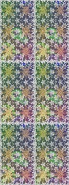 Gri renkli ve altın elementli altın desenli. Çiçek kiremitleri. Kusursuz desenli oryantal süs. İslam tasarımı. Raster altın tekstil baskısı.