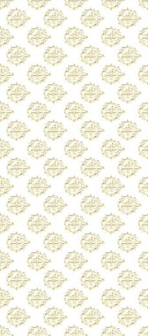 Çiçek kiremitleri. Tekstil baskısı. Tarafsız, gri ve sarı renklerde renk deseni. Renkli elementlerle. Kusursuz desenli oryantal süs. İslam tasarımı.