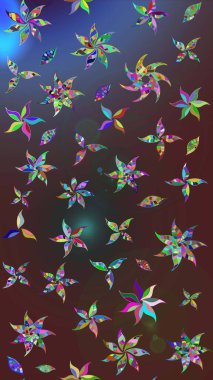 Modern stil dokusu. Çiçek desenli raster, kahverengi ve mor çizgi grafik deseni soyut raster arkaplan.