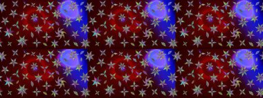 Eskiz geçmişi. Raster illüstrasyonu. Eski usul. Raster. Kumaş, tekstil, duvar kağıdı baskısı için. Tomurcukları çiçekli sevimli çiçek deseni..