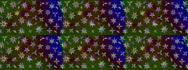 Kahverengi ve yeşil renklerde çiçeklerle çizilmiş çiçek deseni. Çiçekler suluboya tarzında kahverengi ve yeşil renklerde.