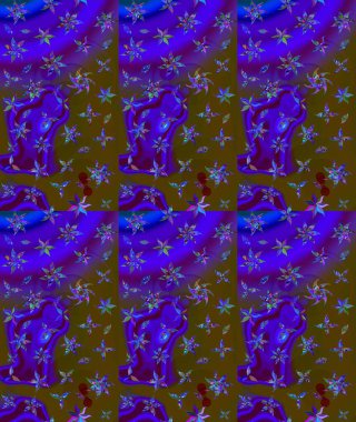 Kahverengi renklerde bahar çiçekleri. Çiçekli yumuşak bir eskiz şekli. Raster illüstrasyonu. Raster çiçekleri klasik tarzda resmedilir..