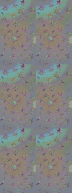 Nazik romantik baskı. Raster güzel bir çiçek deseni çizmiş. Bahar mevsimi. Tatil havası..