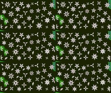 Raster illüstrasyonundaki çiçek desenli çizim. Suluboya tarzında gri renkte çiçekler.