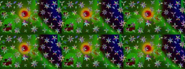 Tomurcukları çiçek olan sevimli bir çiçek deseni. Eskiz geçmişi. Raster illüstrasyonu. Kumaş, tekstil, duvar kağıdı baskısı için. Eski usul. Raster..