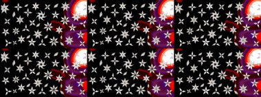 Küçük bir çiçekte eskiz deseni. Hoş bir çiçek geçmişi var. Güzel kumaş deseni. Raster illüstrasyonu.