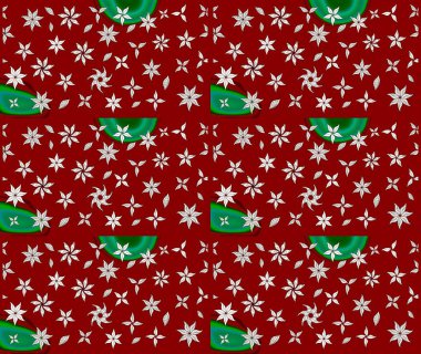 Kırmızı renkte çiçekler. Renkli Yaz Temalı eskiz kalıbı. Çiçekli eskiz çizimi. Düz Çiçek Elementleri Tasarımı.