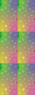 Raster Hip kumaş deseni. Eskiz Vintage Çiçek Deseni.