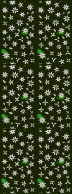 Gri renkli çiçekler. Hediye ambalaj kağıdı, tebrik kartları, posterler ve pankart tasarımı. Raster düz çiçek çizim deseni.