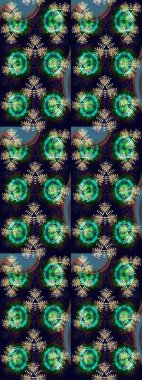 Renkli Yaz Temalı eskiz kalıbı. Düz Çiçek Elementleri Tasarımı. Güzel kumaş deseni. Raster illüstrasyonunda çiçek deseni çizimi.