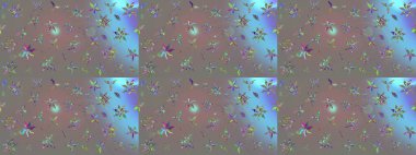 Üzerinde gri renkte çiçekler olan bir çiçek deseni çiz. Suluboya tarzında gri renkte çiçekler.