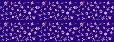 Raster illüstrasyonu. Miles Fleur, süslü püslü bir süs. Eski usul. Kumaş, tekstil, duvar kağıdı baskısı için. Tomurcukları papatya çiçekleri olan sevimli bir çiçek deseni. Taslak arkaplan.