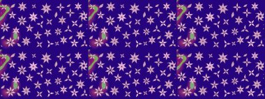 Raster çiçek izi. Raster Yumuşak kumaş deseni. Çiçek mavisi eskiz deseni. Klasik taslak çizimi.